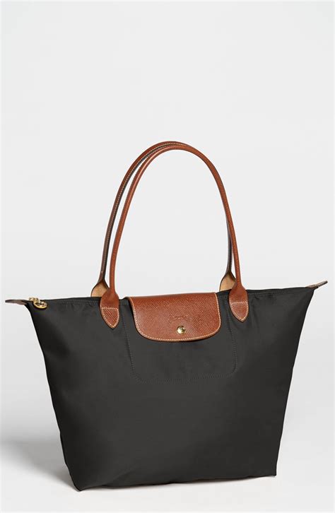 longchamp bag large black|longchamp small tote bag black.